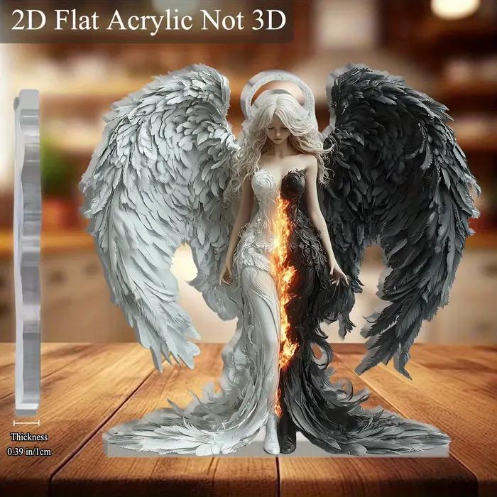 Ailes d'ange et de diable 2D 8 pouces