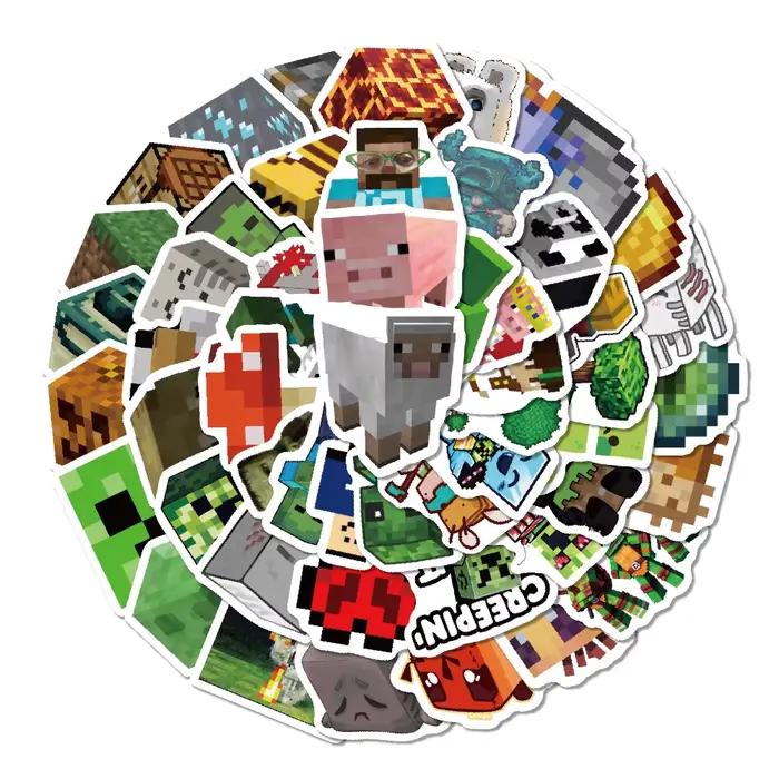 50/100pcs/set Autocollants Minecrafted DIY pour ordinateur portable