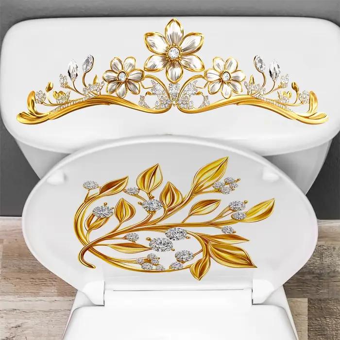 Autocollant mural auto-adhésif pour siège de toilette de salle de bains