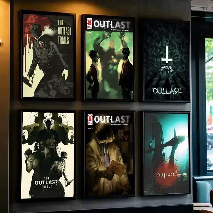 Affiche d'art de jeu d'horreur classique