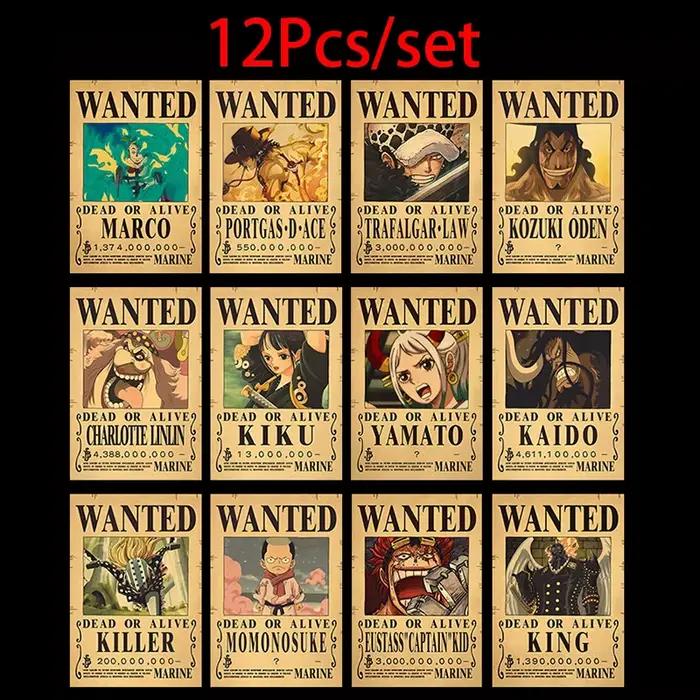 Ensemble d'affiches vintage Anime One Piece