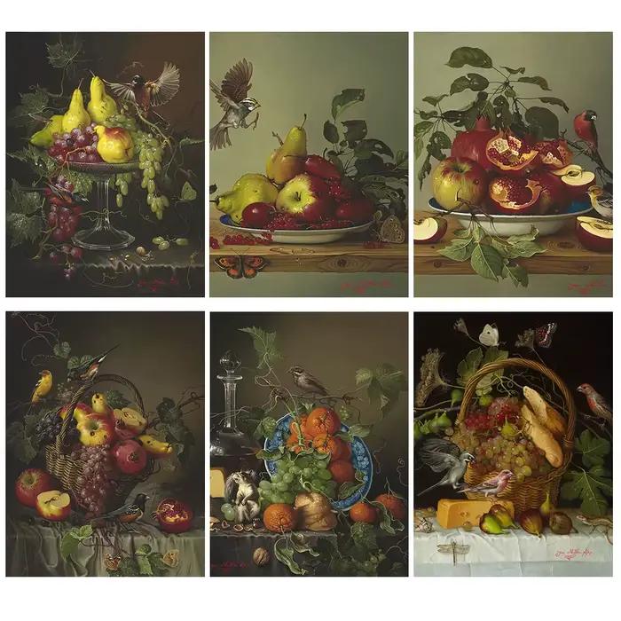 Affiches de fruits nature morte pomme