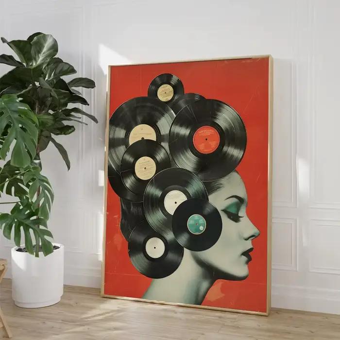 Affiche de boule Disco en vinyle