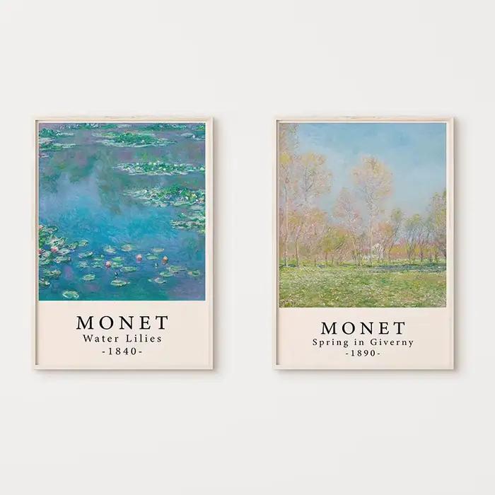 Affiche de l'artiste impressionniste Claude Monet