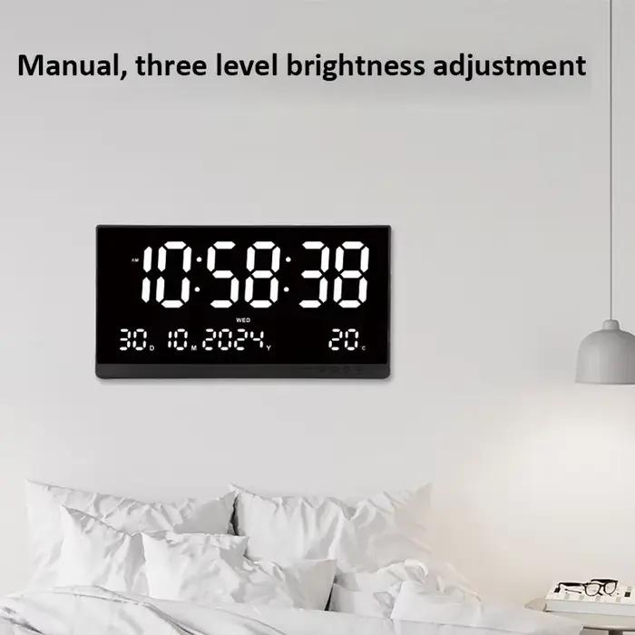 Horloge murale numérique de grande taille 21''