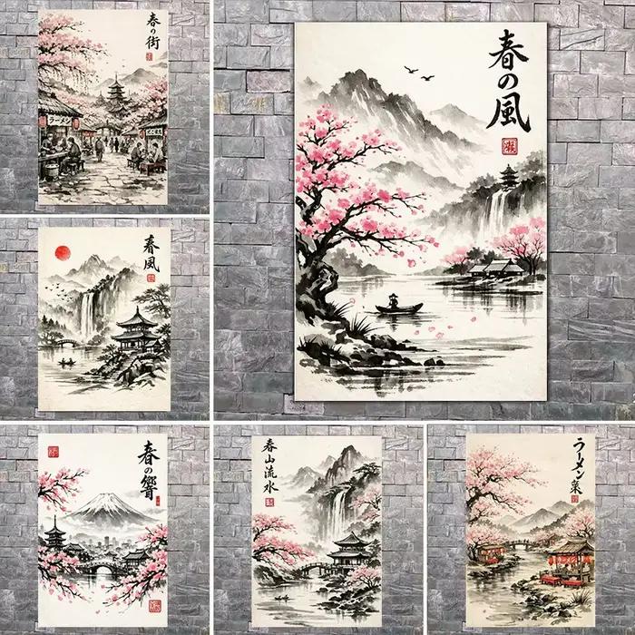 Peinture à l'encre japonaise