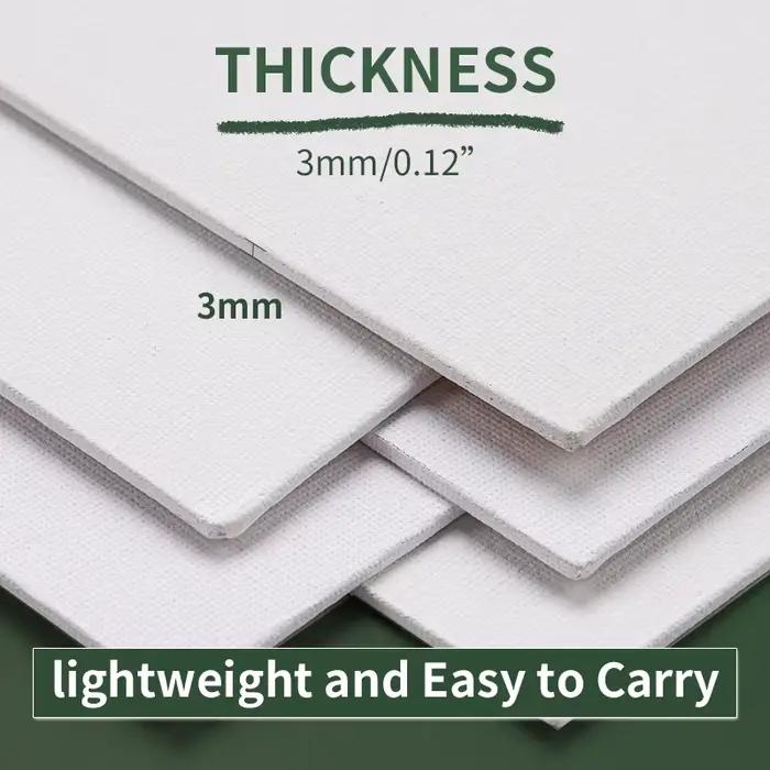 Paquet de 20 planches de toile de 5 × 7 pouces pour la peinture