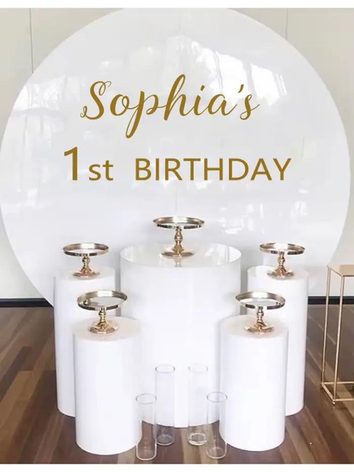 Autocollant mural en vinyle avec signe joyeux anniversaire