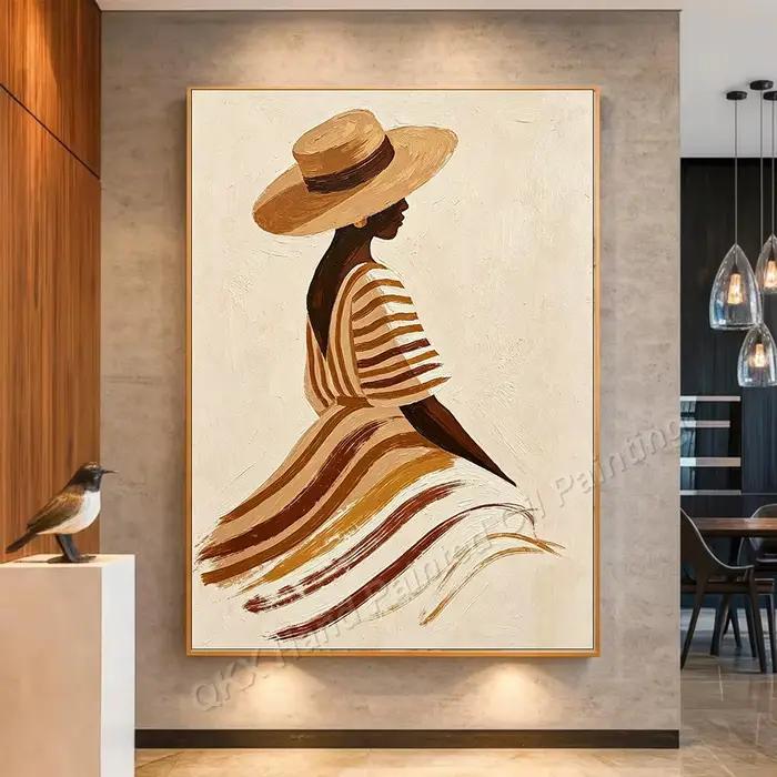 Peinture à l'huile 100% peinte à la main sur toile
