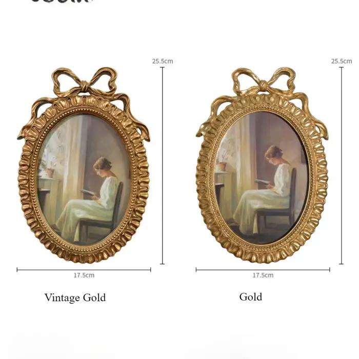 Cadre photo ovale vintage
