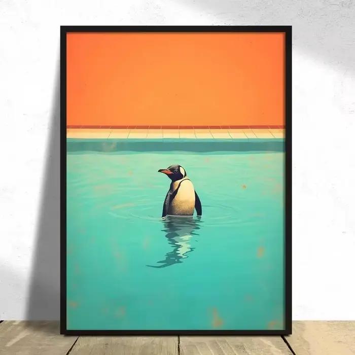 Impression Pop Art Pingouin