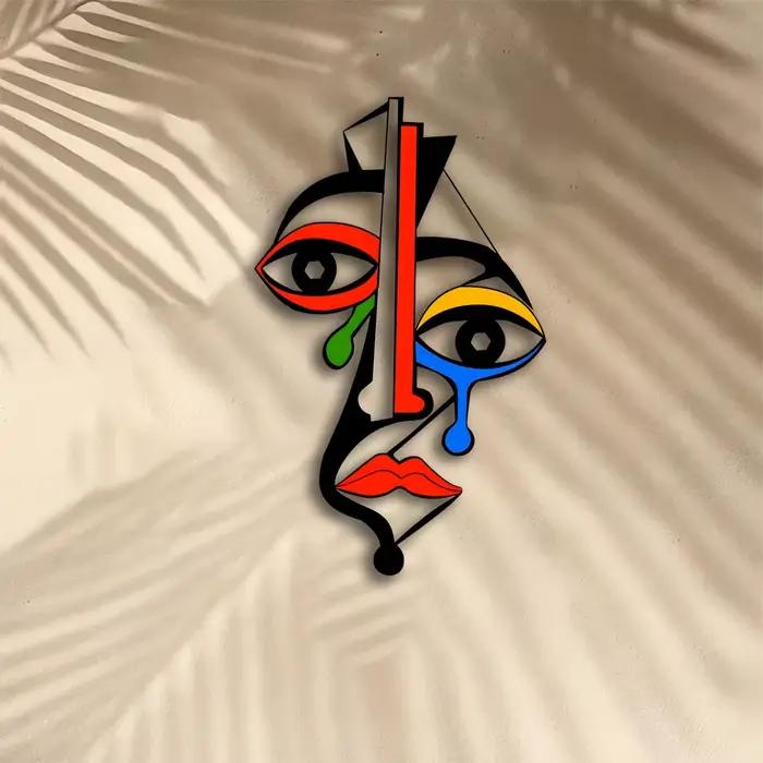 Art mural en métal inspiré de Picasso