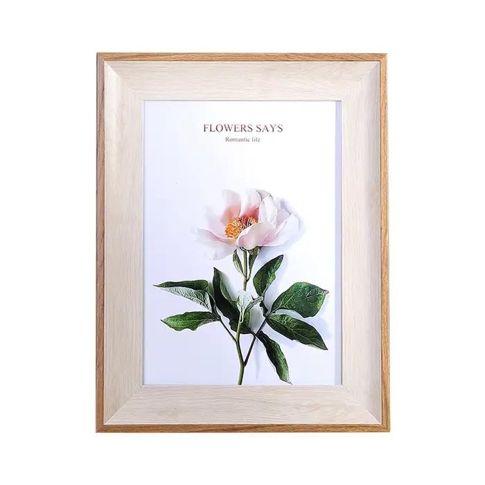Cadre en bois A4 couleur noir blanc cadres Photo pour Art mural