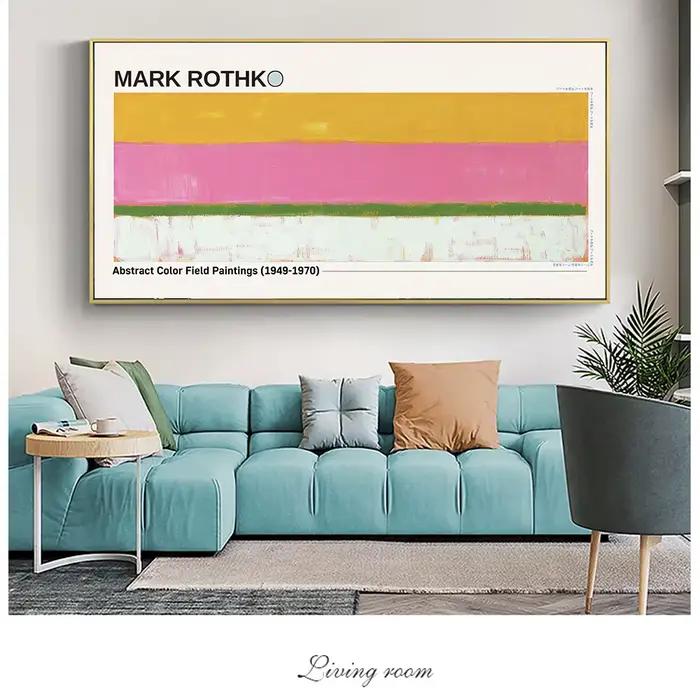 Mark Rothko – peinture sur toile de champ de couleurs abstraites