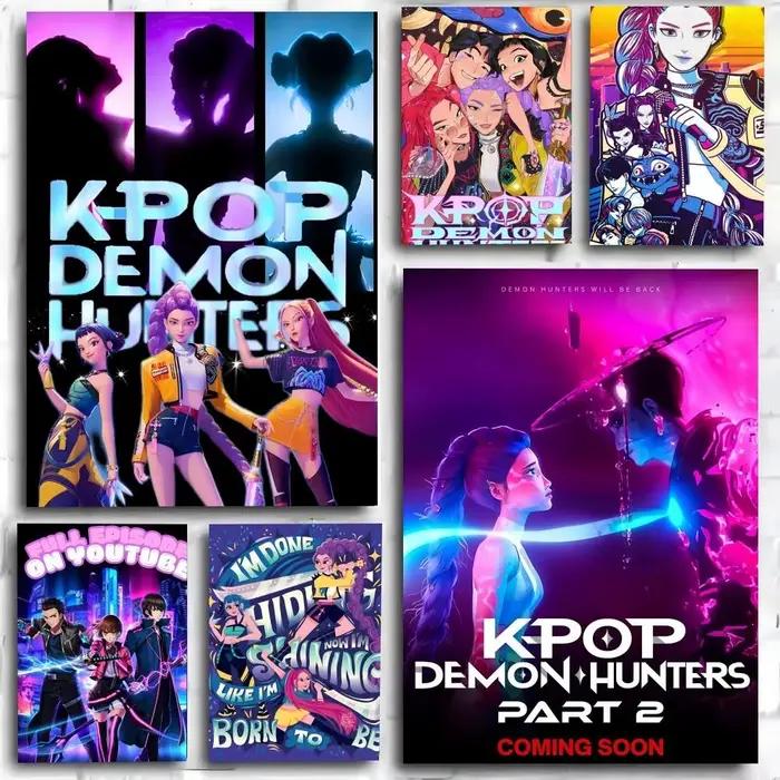 Affiche d'anime K-pop D-Demon Hunters