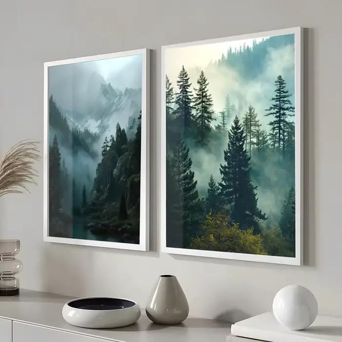 Affiche Misty Mountainside