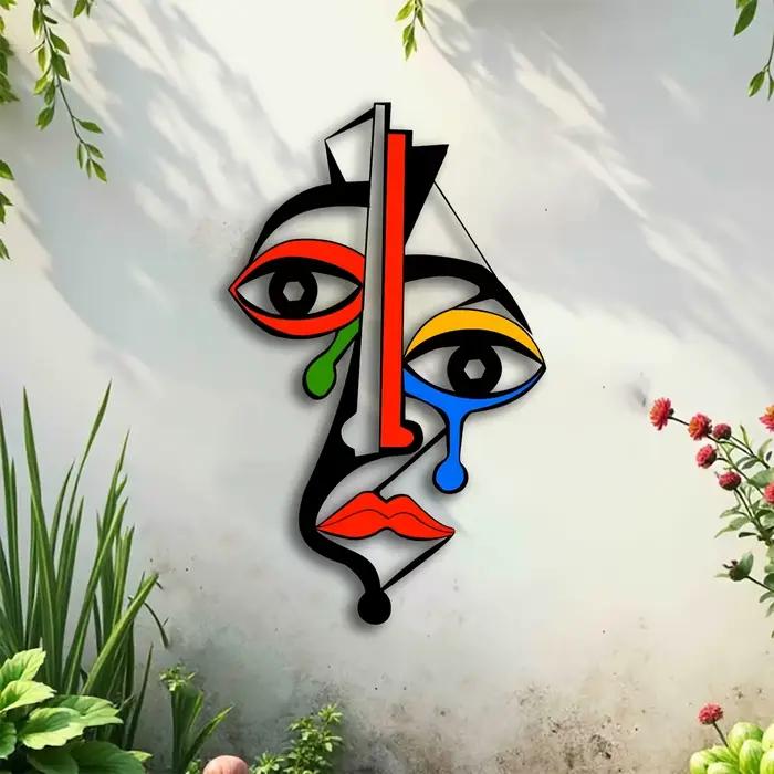 Art mural en métal inspiré de Picasso
