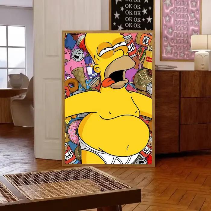 Affiche drôle de Simpson imprimée A5 A4 A3 A2