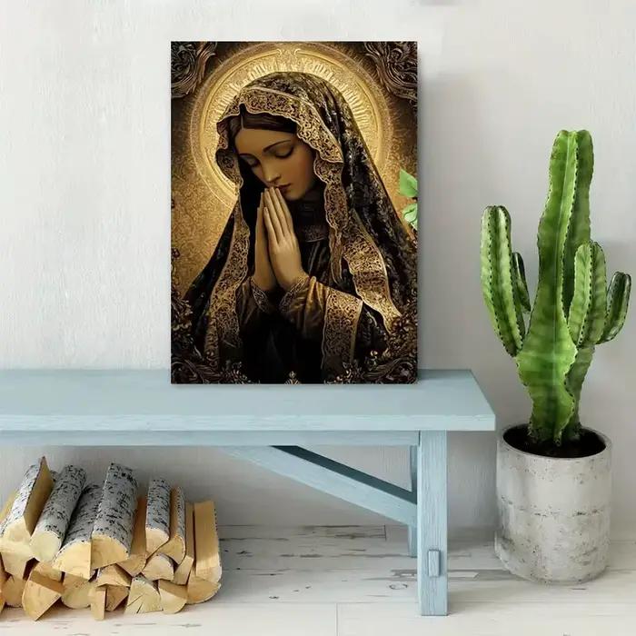 Toile d'art mural de la vierge marie