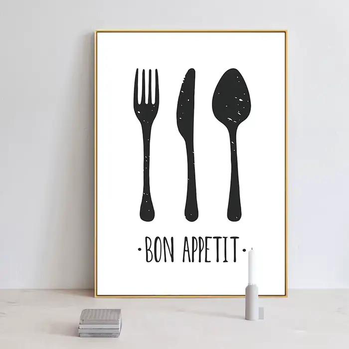 Peinture sur toile de cuisine britannique