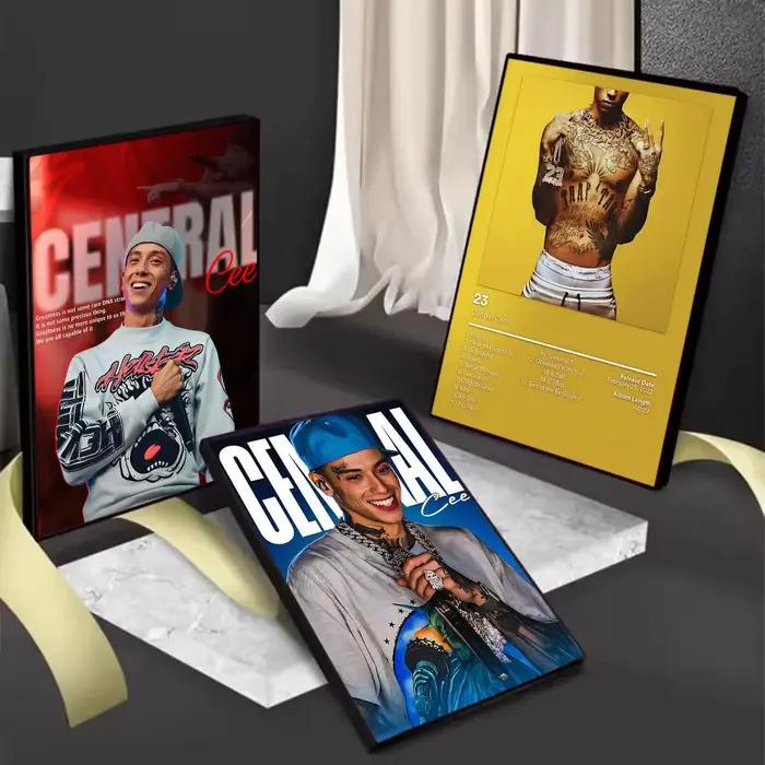 Affiche sur toile C-Central Cee Rapper Album Painting Calligraphy pour couloir
