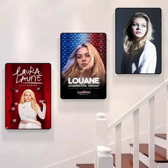 Affiche murale collante de chanteur l-Louane