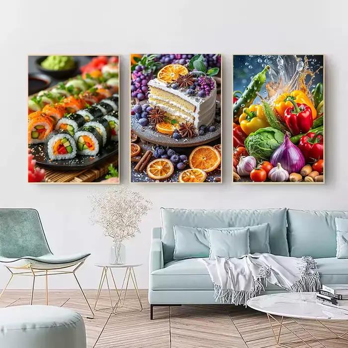 Peinture Diamant Fruits et Aliments Délicieux