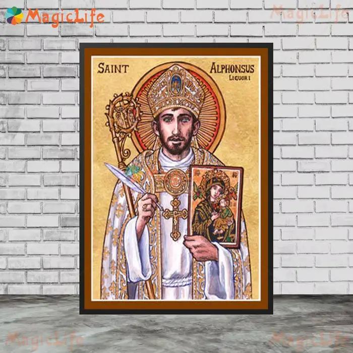 Peinture murale sur toile de la religion Sainte Anne