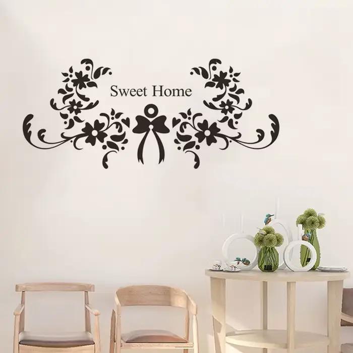 Autocollant Mural de vigne de fleur de maison douce