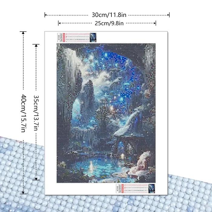 Peinture diamant paysage