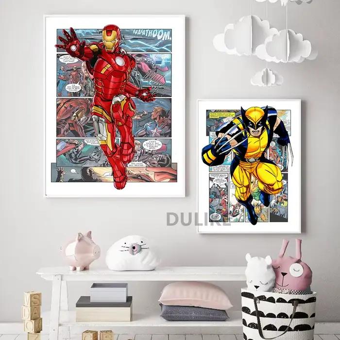 Affiche de Smile Hero Avengers pour décoration murale de chambre d'enfant