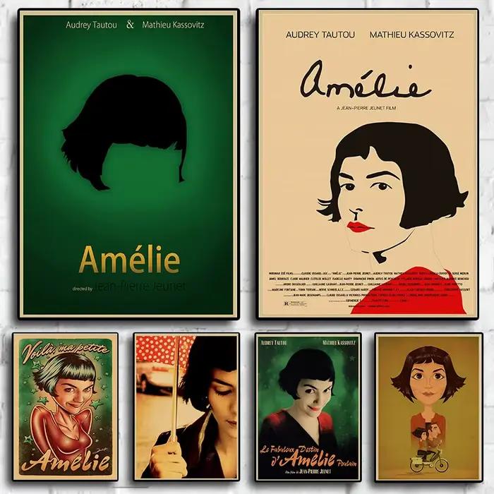 Vintage Amelie French Romantic Movie Home Wall Art