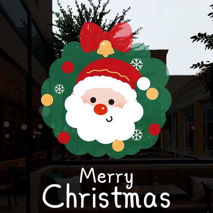 Autocollants colorés du père noël