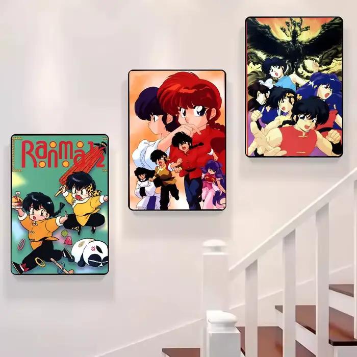Affiche sur toile de calligraphie de peinture Anime Ranma 2 1