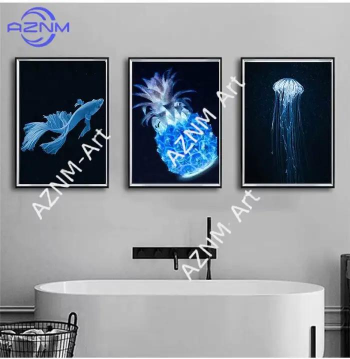 Affiche d'art minimaliste rétro sur toile