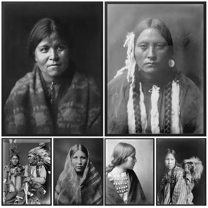Portrait de fille indienne femme leader de la tribu