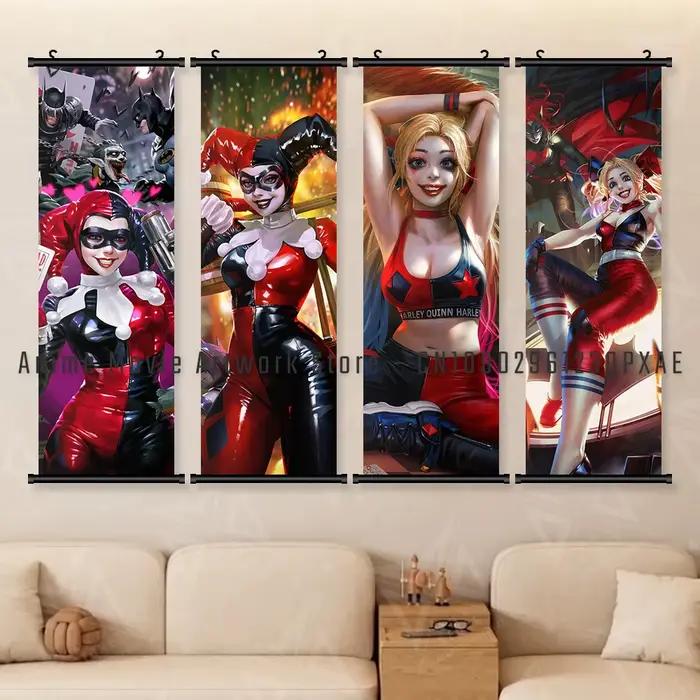 DC Comics Joker Suicide Squad Harley Quinn toile impression suspendue peinture mur Art affiche décor à la maison rouleaux photo salon