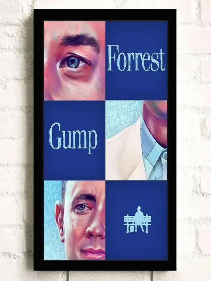 Forrest Gump film classique HD mur Art toile peinture nordique décor à la maison affiche pour salon café Bar hôtel