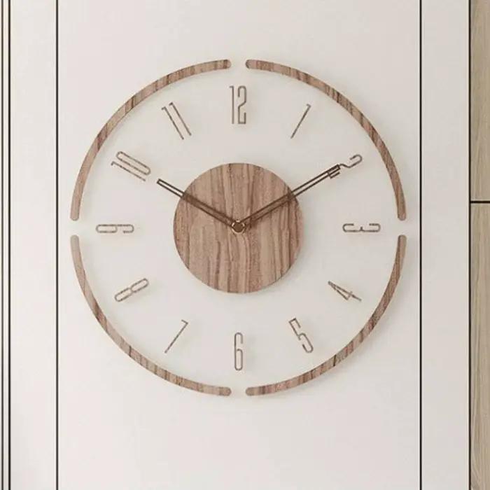 Horloge murale numérique flottante transparente créative