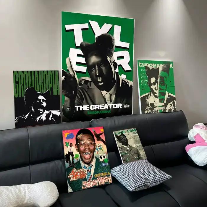 Affiches Vintage de rappeur t-tyler créateur c-hromakopia