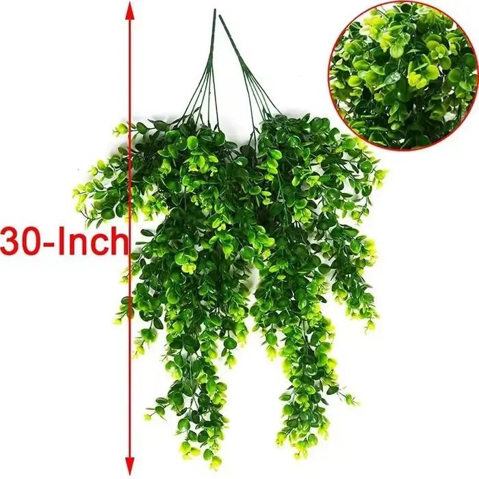 30In plante artificielle vignes simuler vert mur jardin décoration mariage maison chambre décor bricolage Eucalyptus