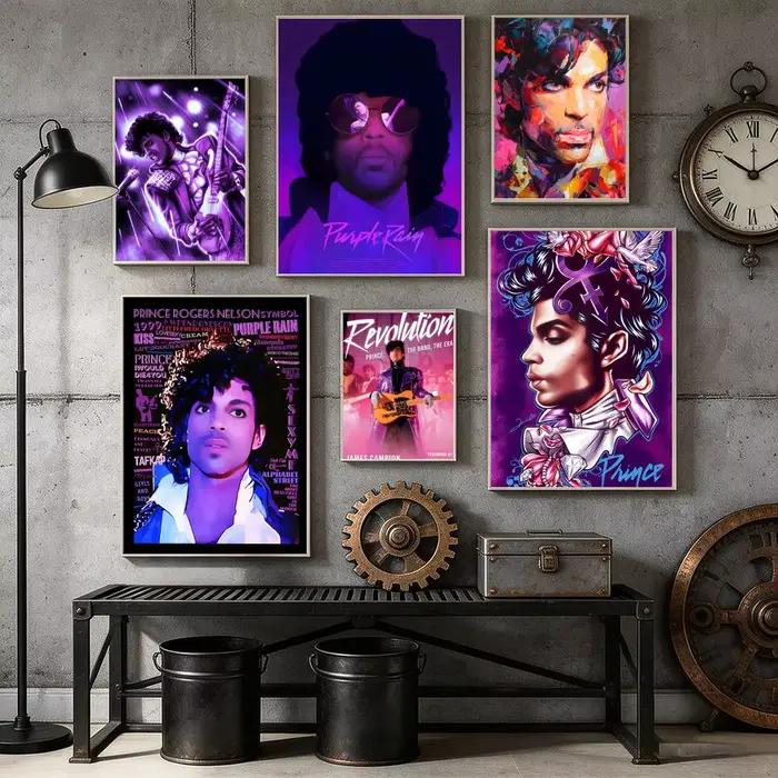 Affiche sur toile de peinture et calligraphie Prince R-Rogers Nelson