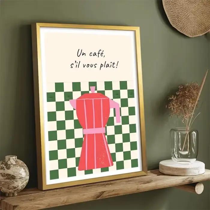 Affiche de Club de café de Style bohème sans cadre