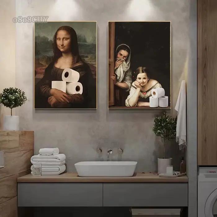 Affiches sur toile de salle de bains
