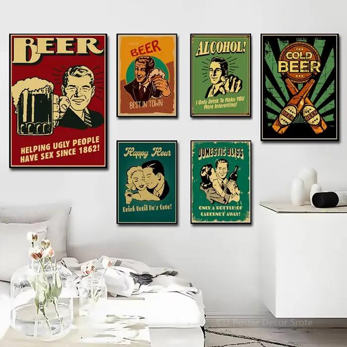 Affiche Vintage de bière