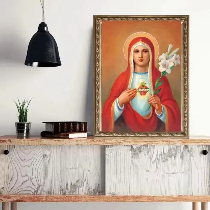 Peinture sur toile d'art Vintage catholique