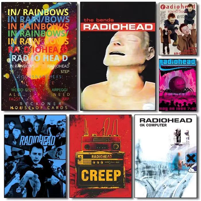 R-Radiohead – affiche arc-en-ciel