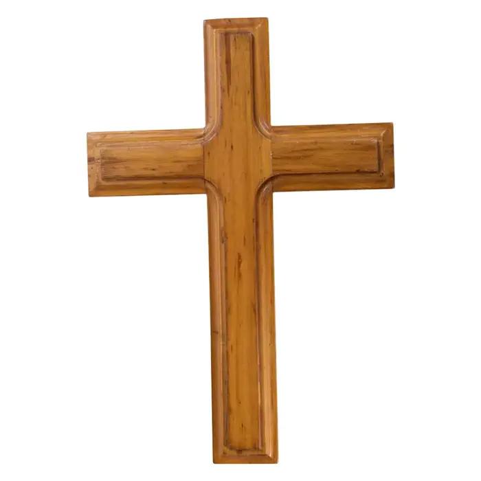 Croix murale en bois massif