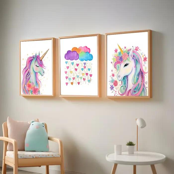 Art mural licorne, affiche de licorne imprimable