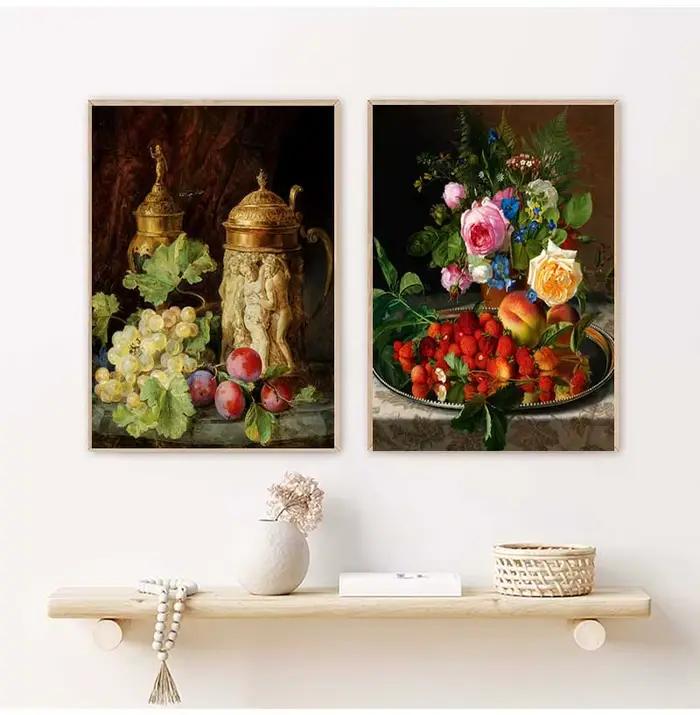 Affiches et impressions sur toile de fleurs et de fruits